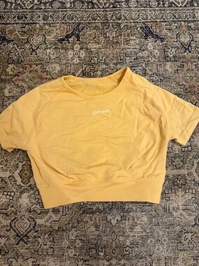 DFYNE orange Cropped Active Tee